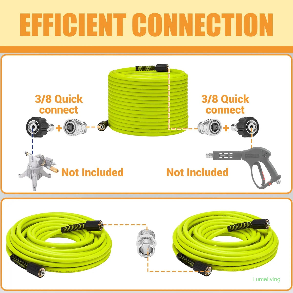 Pressure Washer Hose 50 FT x 1/4"