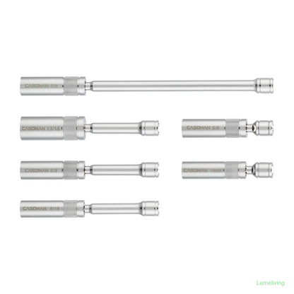 6PCS 3/8-Inch Drive Magnetic Swivel Spark Plug Socket Set